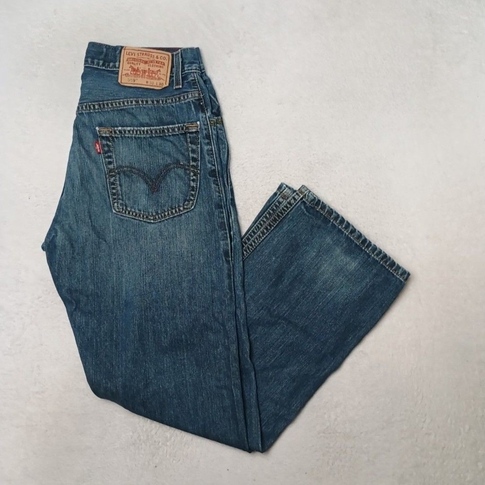 Levis 559 Jeans Mens 30x30 Blue Y2K Relaxed Straight Medium Wash Denim 5-Pocket